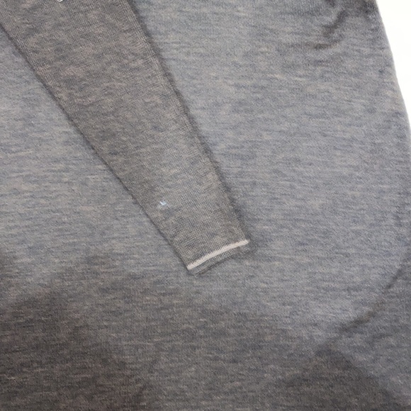 Vintage Chocolate Brown Long Sleeve Wool Knit Collared dress w/ buttons - Picture 4 of 5